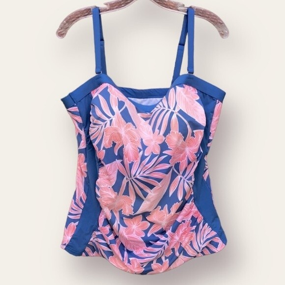 Lands’ End Tankini Top sz 16 - Picture 2 of 15